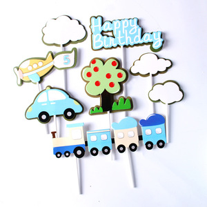 Set Decorazione Torta Aereo, Topper Torta Compleanno Pilota Caccia - Product Image 6