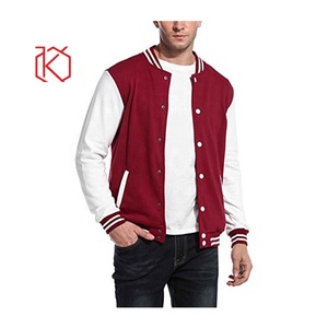เสื้อแจ็คเก็ตบอมเบอร์ KWICLO KI-012 รุ่นฤดูใบไม้ร่วง-ฤดูหนาวสำหรับผู้ชาย แบบคอตั้ง สไตล์ Letterman ระบายอากาศได้ดี กันลม ดีไซน์ลำลองบางเบา ผลิตจากผ้า 100% - Product Image 1