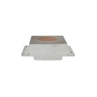 Plaque industrielle en alliage d'aluminium sablée de haute qualité, dissipateur thermique en cuivre plaqué, modèle personnalisé, origine Taïwan, 46-60 jours