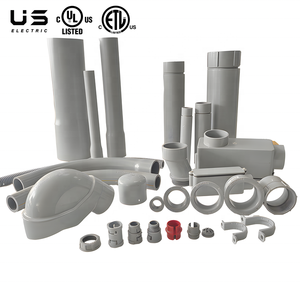 Ánh sáng mặt trời kháng cứng nhắc <span class=keywords><strong>PVC</strong></span> Khớp nối điện ống dẫn Phụ kiện lịch trình 40 tiêu chuẩn trung tâm dừng khớp nối - Product Image 5