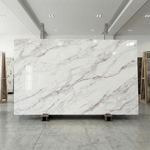Factory Custom Premium Breccia Viola Marble Look 3D Printed Artificial Quartz Stone for <b>Kitchen</b> <b>Island</b> Vanity Top Reception - Product Image 2