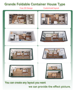 Casa Contenedor Modular Prefabricada de 20 pies, 1 Dormitorio, Plegable y Portátil, Vivienda Económica de Alto Valor, Diseño Personalizado - Product Image 4