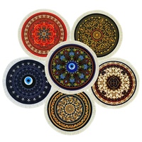 Tapis de prière musulman de style persan avec pompon turc, tapis de souris de mosquée, tapis Sajadah, tapis, approvisionnement direct d'usine