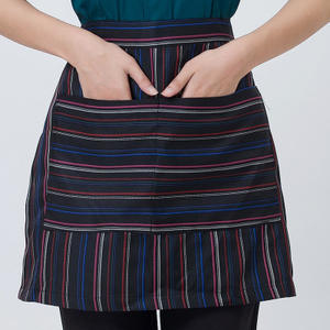 LOGOTIPO personalizado, varios estilos, delantales de media longitud, chalecos cortos de chefs de Hotel para hombres y mujeres, delantal de <span class=keywords><strong>trabajo</strong></span> de <span class=keywords><strong>camarero</strong></span> de restaurante de comida rápida - Product Image 2