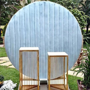 Baby Blue Classic <strong>Simple</strong> Modern Velvet <strong>Wedding</strong> <strong>Backdrop</strong> - Product Image 2