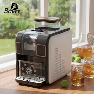 Machine à glaçons SOHEF compacte pour la maison avec moules personnalisés, couleur et logo sur mesure, 150W DC, nettoyage automatique efficace pour les marques mondiales - Product Image 1