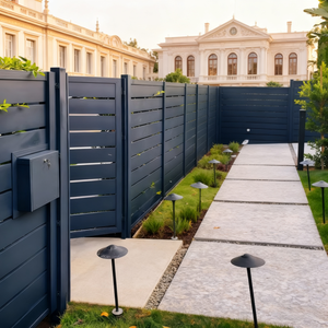 ألواح سياج ألمنيوم قابلة للتجميع بسهولة، نظام سياج خارجي معياري للمقاولين - Product Image 3