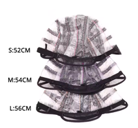Vague Cap Filets À Cheveux Dissoudre Papier Tissage Perruque Cap pour Cheveux Bundles Perruque Faisant Base Noir S M L Trois Taille Doux Dôme Cap