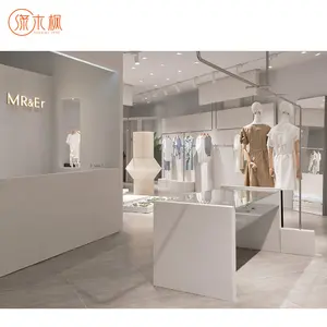 Sophisticated Stylish Clothing Stores Display Premium Shop Design Clothing Shopping Showcase Supplier