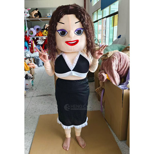 Disfraz de Mascota de Mujer Gorda Sexy con Cabello Rizado Personalizable de Alta Calidad Shengchi <span class=keywords><strong>para</strong></span> Eventos de Promoción Comercial - Product Image 2