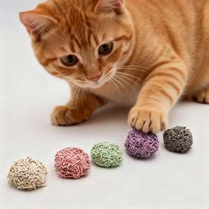 Bac à litière pour chat biodégradable en tofu et soja, écologique, avec charbon actif, bois, amidon de maïs, jetable dans les toilettes, sans blocage - Product Image 1