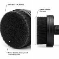 Brosse de nettoyage automobile multi-usages à poils doux, outil de nettoyage de surface en microfibre écologique, manche en PP durable, compacte