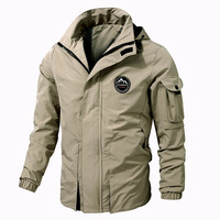 Veste coupe-vent matelassée écologique pour homme, nouvelle collection hiver, grande taille, capuche amovible, couleur unie, respirante, très demandée
