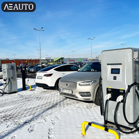 Chargeur EV commercial certifié TUV CE, CCS Chademo RFID IP55 60 kW 3 phases OCPP, station de charge EV DC