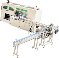 Línea de Producción de Máquina Cortadora y Empacadora de Rollos de Papel Higiénico, Modelo 3000, Totalmente Automática, con Caja de Cambios Controlada por PLC y Motor