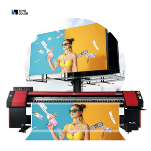 <span class=keywords><strong>Imprimante</strong></span> éco-solvant SinoColor 3,2 m 4 têtes I3200 - Traceur grand format haute vitesse 2400 dpi pour bâches flexibles, vinyle, maille et films de covering automobile - Product Image 1
