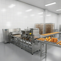 Machine à fabriquer des gâteaux en forme d'ours, alimentée au gaz industriel, nouvelle génération, déposeur de pâte automatique, ligne de production pour boulangerie
