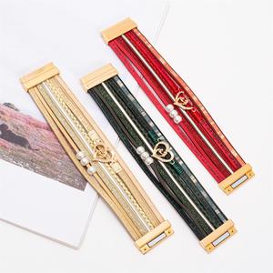 Tiger Eye <b>Leather</b> FBA Friendly Wholesalers PVD Gold Plated Holiday Gift for Women Anti-fading Grade - Product Image 5