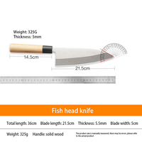 Japanse Vismes Fabriek Prijs Zalm Deba Mes Mes Met Houten Handvat Scherpe Chef Snijwerk Zalmmessen Voor Keuken Koken