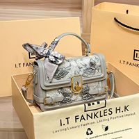Sac à main de luxe pour femme Loumixer en PU brodé avec fermeture à boucle en polyester, design populaire, sacs à main pour femmes Guangzhou