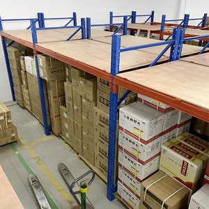 מערכת מדפים תעשייתית כבדה, מדפי משטחים בודדים, מדפי מתכת לאחסון במוסך/מחסן/מפעל - Product Image 6