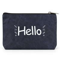 Pochette zippée en Tyvek, porte-monnaie léger, petit sac de rangement, trousse à crayons, organiseur de cosmétiques avec porte-clés pour les voyages et les cadeaux