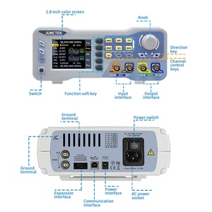 Generador de Señales de Doble Canal JDS8080 JUNCTEK de 80MHz, Fuente de Onda Arbitraria, 275MSa/s, 14 bits, Frecuencímetro F446 JDS8 - Product Image 6