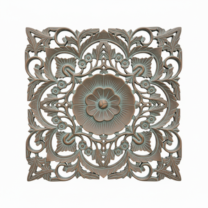 Panel de pared cuadrado de MDF contemporáneo, arte decorativo para el hogar, pieza de declaración de estilo Interior moderno, proveedor indio - Product Image 1