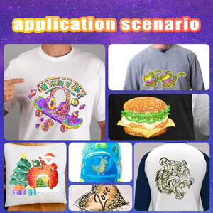 <span class=keywords><strong>Film</strong></span> de Transfert DTF Hongcai à Paillettes Scintillantes en Rouleau, <span class=keywords><strong>Film</strong></span> PET Imprimable DTF pour Transfert Thermique sur T-shirts et Vêtements 30/60CM*100M - Product Image 6