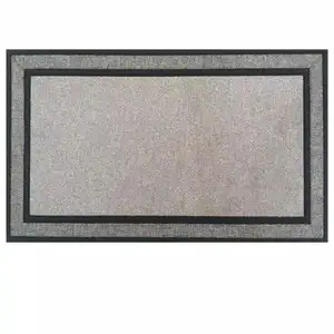 Tapis de porte en caoutchouc Welcome Outdoor Sublimation Blank Gray Racetrack