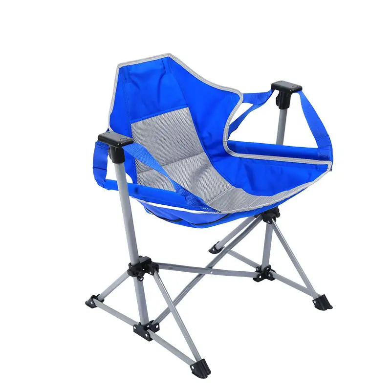 Mobilier de loisirs de plein air personnalisé fauteuil inclinable portable inclinable pliant fauteuil à bascule en tissu oxford chaise de camping de plage