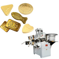 Machine à emballer les chocolats en feuille d'aluminium pour pièces de monnaie en or