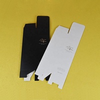 Boîte de rangement pour cosmétiques et maquillage en papier texturé spécial, avec laminage mat, gaufrage et éponge, pour huiles essentielles – Ensemble d'emballage