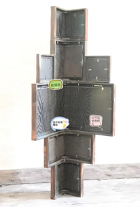 Environmental Protection Vintage Corner Background Wall Mural Solid Wood Corner Photo Frame Set - Product Image 6