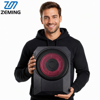 Subwoofer actif pour voiture Zeming 10 pouces, encastrable sous le siège, avec amplificateur intégré 150W RMS, 4 ohms.