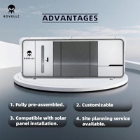 Casa Cápsula Modular de Acero Personalizada, Ecológica, con Energía Solar, Tienda Comercial, Sala Médica de Autoservicio con IA, Prefabricada y Multiusos