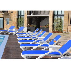 Weatherproof Poolside Sunbeds Furniture Lounge Outdoor Sea Sun Lounge Chair