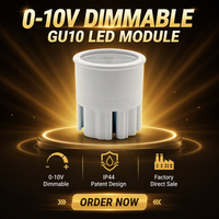 Module LED GU10 dimmable 0-10V LHWYLED au design unique, 7W, downlight, OEM ODM, logo laser personnalisé, certification CE RoHS