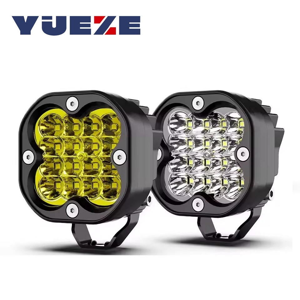 3 Inch Led Work Light Bar 12V Spotlights White and Yellow 4x4 Offroad Accessories LED Headlights Fog Lamp for Motorcycle Truck