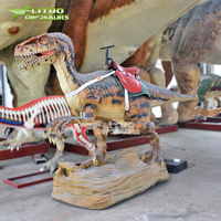 Dinosaure animatronique mobile T-rex à chevaucher