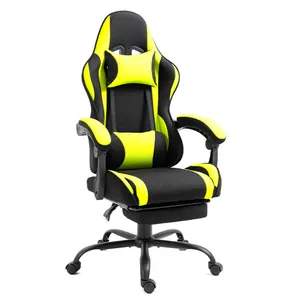 Wholesale Professional E-sport Adjustable Swivel Fabric Gaming Chair Computer Stuhl Gamer With Footrest
