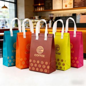 Sac isotherme pliable écologique en non-tissé grande capacité pour repas à emporter, boissons et restauration rapide – Vente en gros - Product Image 3