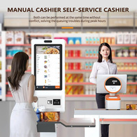 Kiosco de Autoservicio con Pantalla Táctil, Máquina de Pedidos y Pagos para Restaurantes, Tiendas de Comida Rápida y Té con Leche