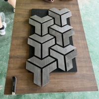 Nouveauté : Panneau acoustique décoratif en MDF sur mesure, insonorisant, de forme spéciale, pour chambre d'hôtel