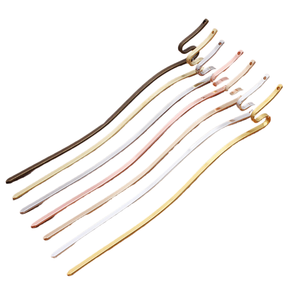 jiangc (09430) Omenatore a forma di serpente interamente in rame, lunghezza 150 mm - Product Image 1