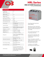 Batterie au plomb-acide scellée AGM VRLA haute performance CSB HRL12150W 12V 150W pour alimentation sans interruption Eaton APC, éclairage d'urgence
