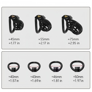 PET Petek Kilitli Halka Erkekler İçin Bekaret Kemeri Yetişkin Oyuncakları Kilitlenebilir Halka - Product Image 4