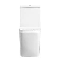 WC monobloc à siphon, double chasse 3/6L, siphon en P 180mm, à poser contre le mur, céramique, articles sanitaires, vente en gros