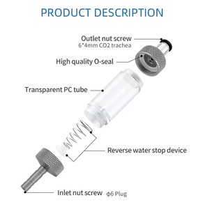 Contador de Burbujas de CO2 WEEK <span class=keywords><strong>AQUA</strong></span> con Conexión Rápida, Temporizador y Válvula Solenoide para Agregar Agua con Inyector - Product Image 4
