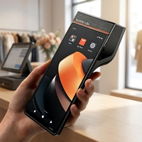 Terminal de point de vente portable SUNMI V3e Pro d'origine avec écran de 6,75 pouces, NFC et imprimante 58 mm pour restaurant, LOGO personnalisé